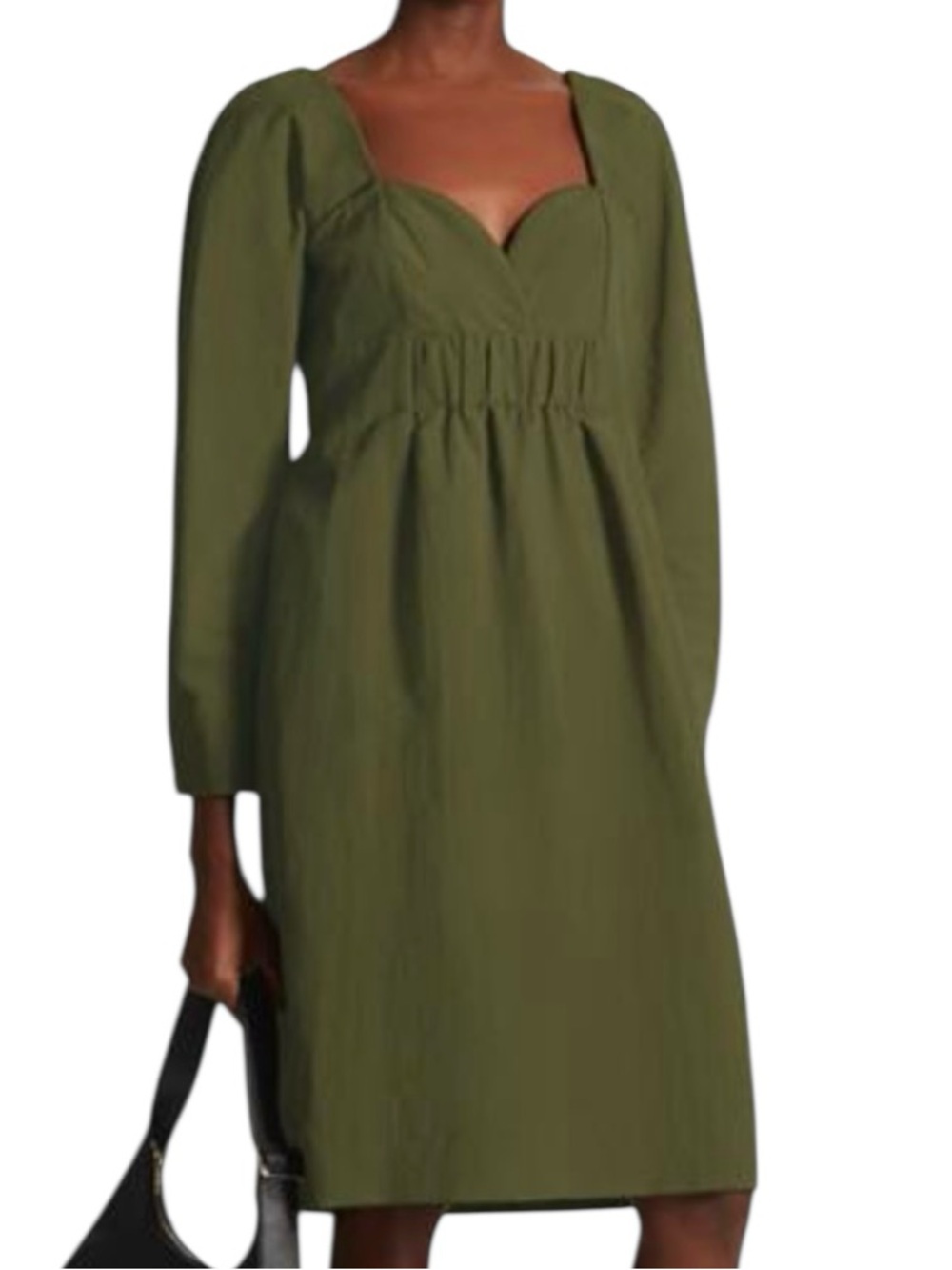 NWT COS Sweetheart Neckline Dress Green Size 4